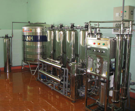 Dây chuyền lọc nước tinh khiết RO 1000 lít/h 