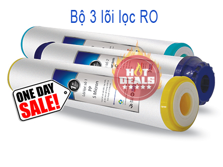 Bộ 3 lõi lọc dùng cho các máy RO Bộ 3 lõi lọc dùng cho các máy RO