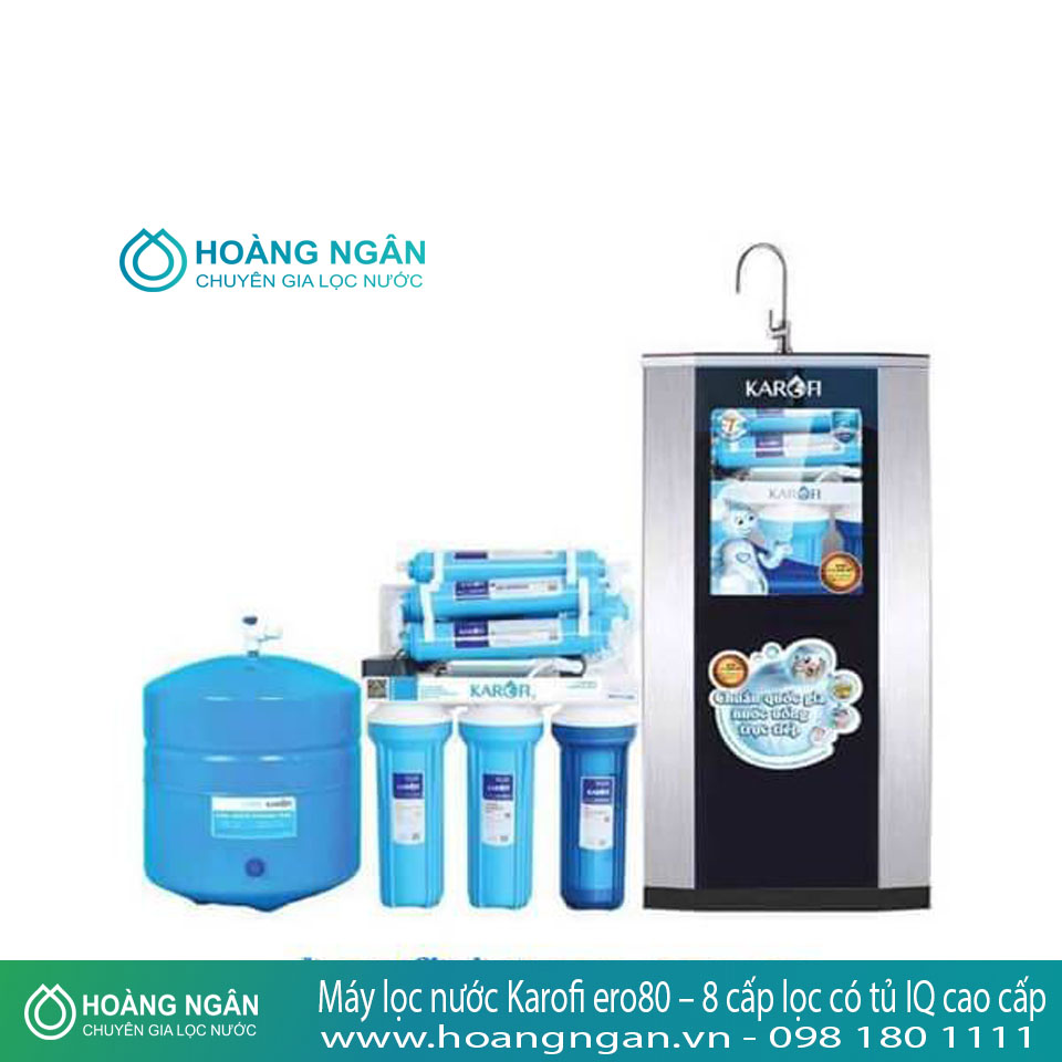 Máy lọc nước Karofi ero80 – 8 cấp lọc có tủ IQ cao cấp Máy lọc nước Karofi ero80 – 8 cấp lọc có tủ IQ cao cấp
