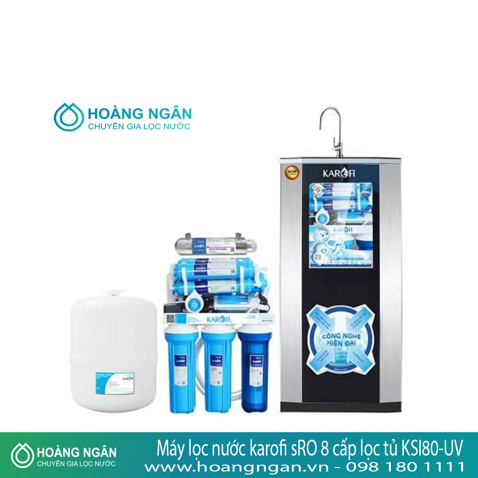 Máy lọc nước karofi sRO 8 cấp lọc tủ KSI80-UV Máy lọc nước karofi sRO 8 cấp lọc tủ KSI80-UV