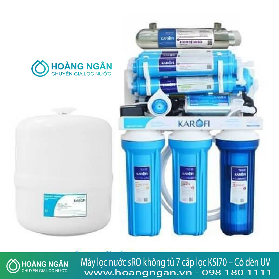 Máy lọc nước sRO không tủ 7 cấp lọc KSI70 – Có đèn UV Máy lọc nước sRO không tủ 7 cấp lọc KSI70 – Có đèn UV
