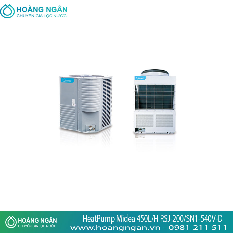 Máy Bơm nhiệt HeatPump Trung Tâm Midea công suất 450L/H RSJ-200/SN1-540V-D