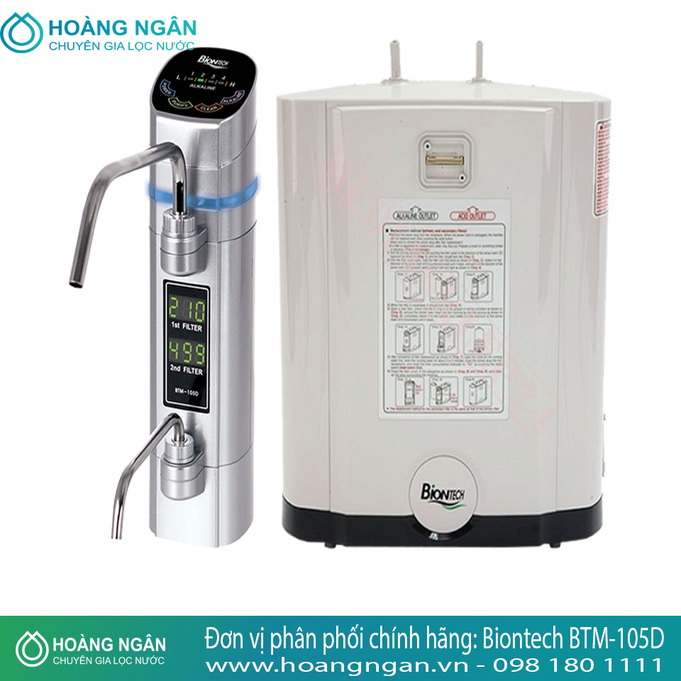 Máy điện giải ion kiềm Biontech BTM-105D Máy điện giải ion kiềm Biontech BTM-105D