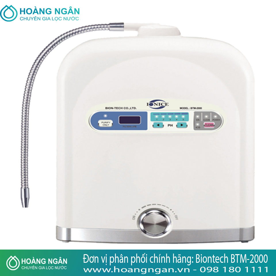 Máy điện giải ion kiềm Biontech BTM-2000 Máy điện giải ion kiềm Biontech BTM-2000