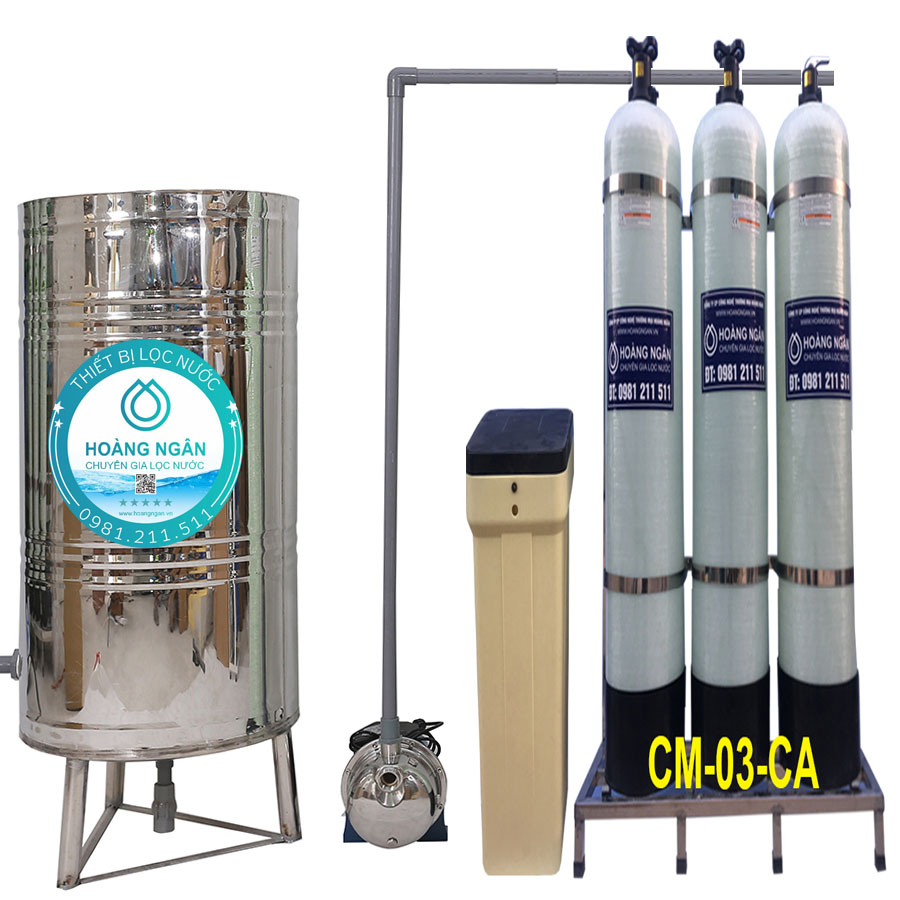 Máy lọc nước thô giếng khoan, lọc đầu nguồn bị nhiễm canxi GK–CM03-CA Máy lọc nước thô giếng khoan, lọc đầu nguồn bị nhiễm canxi GK–CM03-CA