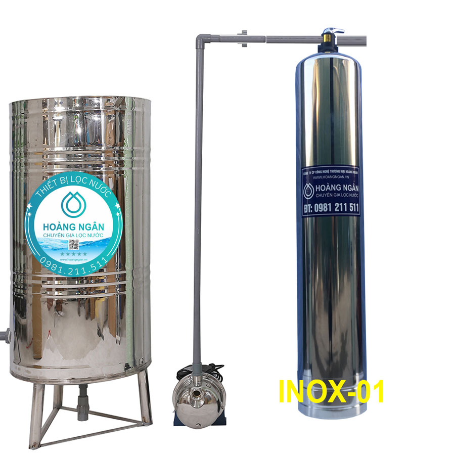 Thiết bị lọc nước giếng khoan GK-Inox-01 Thiết bị lọc nước giếng khoan GK-Inox-01