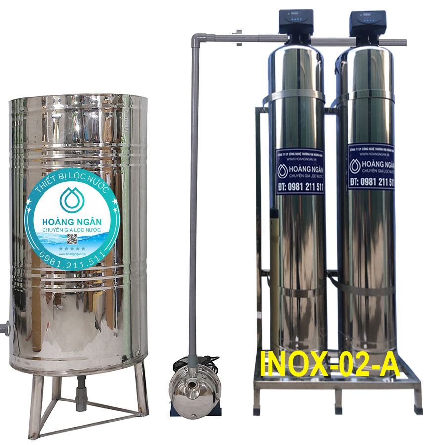Thiết bị lọc nước giếng khoan GK-Inox-02A Thiết bị lọc nước giếng khoan GK-Inox-02A