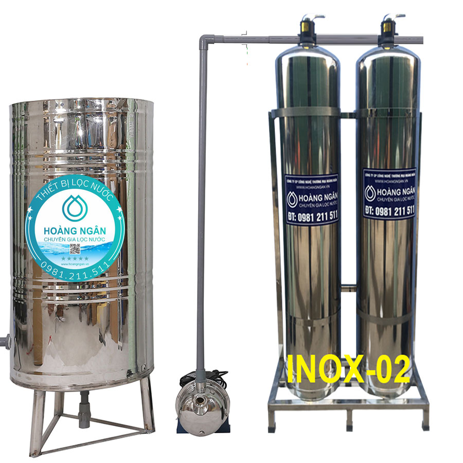 Thiết bị lọc nước giếng khoan GK-Inox-02 Thiết bị lọc nước giếng khoan GK-Inox-02