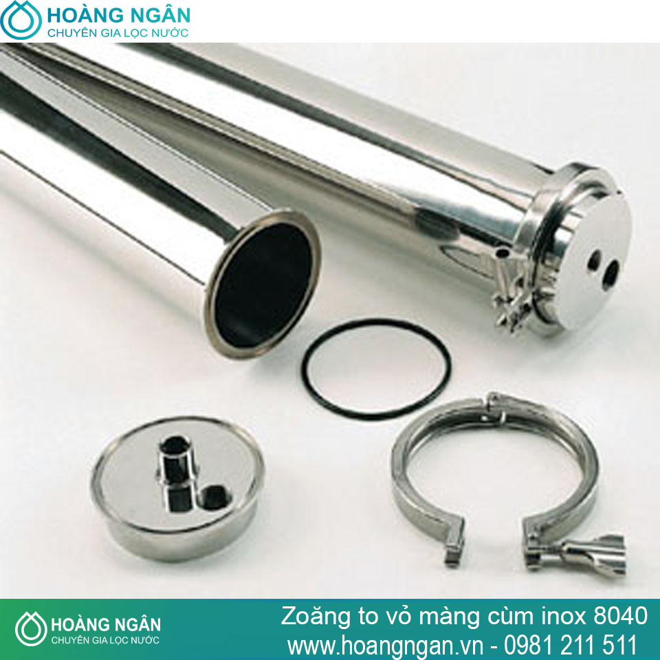 Zoăng to vỏ màng cùm inox 8040 Zoăng to vỏ màng cùm inox 8040