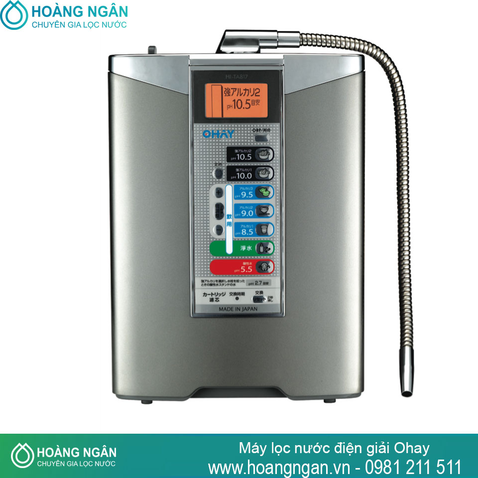 Máy lọc nước điện giải ion kiềm Ohay chính hãng giá rẻ nhất Máy lọc nước điện giải ion kiềm Ohay chính hãng giá rẻ nhất