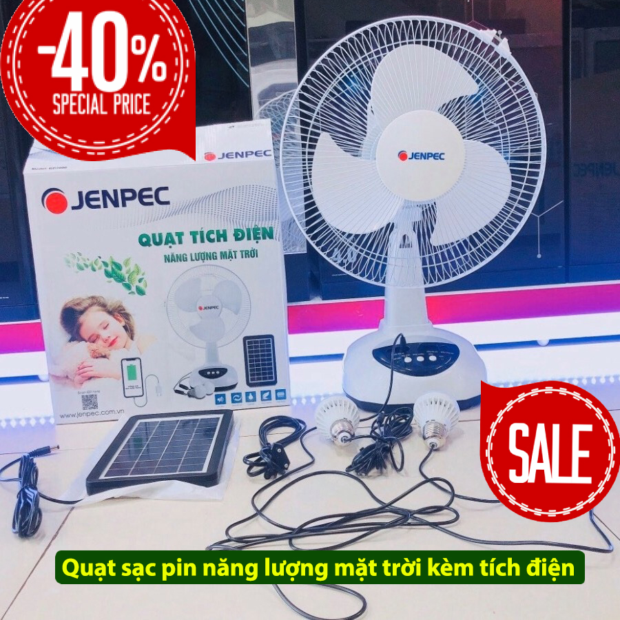Quạt sạc pin năng lượng mặt trời kèm tích điện tặng 2 bóng Siêu HOT 20210 Quạt sạc pin năng lượng mặt trời kèm tích điện tặng 2 bóng Siêu HOT 20210