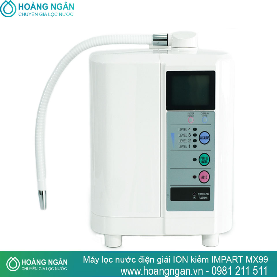 Máy lọc nước điện giải ion kiềm Mediqua IMPART MX99 Máy lọc nước điện giải ion kiềm Mediqua IMPART MX99