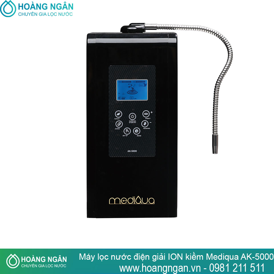 Máy lọc nước điện giải ion kiềm Mediqua AK-5000 Máy lọc nước điện giải ion kiềm Mediqua AK-5000