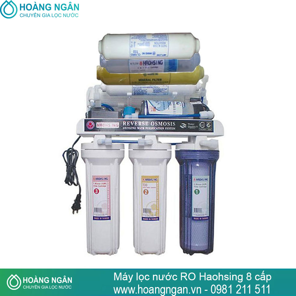 Máy lọc nước RO Haohsing 8 cấp không vỏ tủ