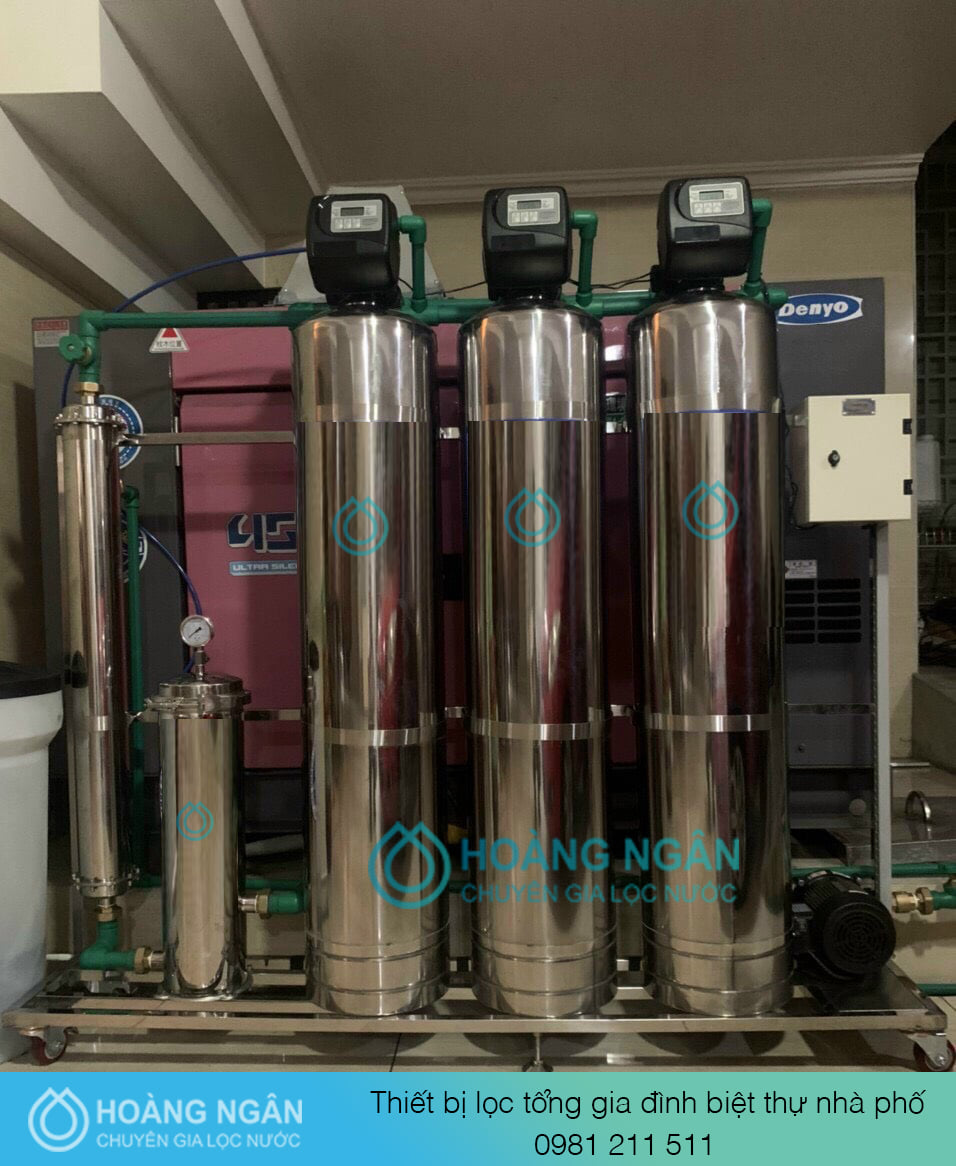 Hệ thống lọc nước tổng biệt thự cao cấp Van clacks USA - màng siêu lọc UF+UV