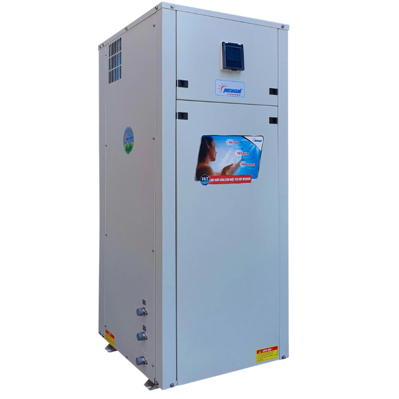 Bơm nhiệt làm nóng nước Megasun dung tích bồn bảo ôn – tích hợp 150 lít