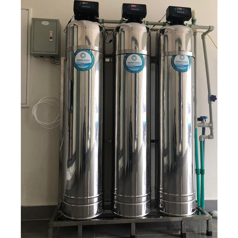 Thiết bị hệ thống lọc nước thô tổng toàn nhà INOX-304 3Cột Thiết bị hệ thống lọc nước thô tổng toàn nhà INOX-304 3Cột