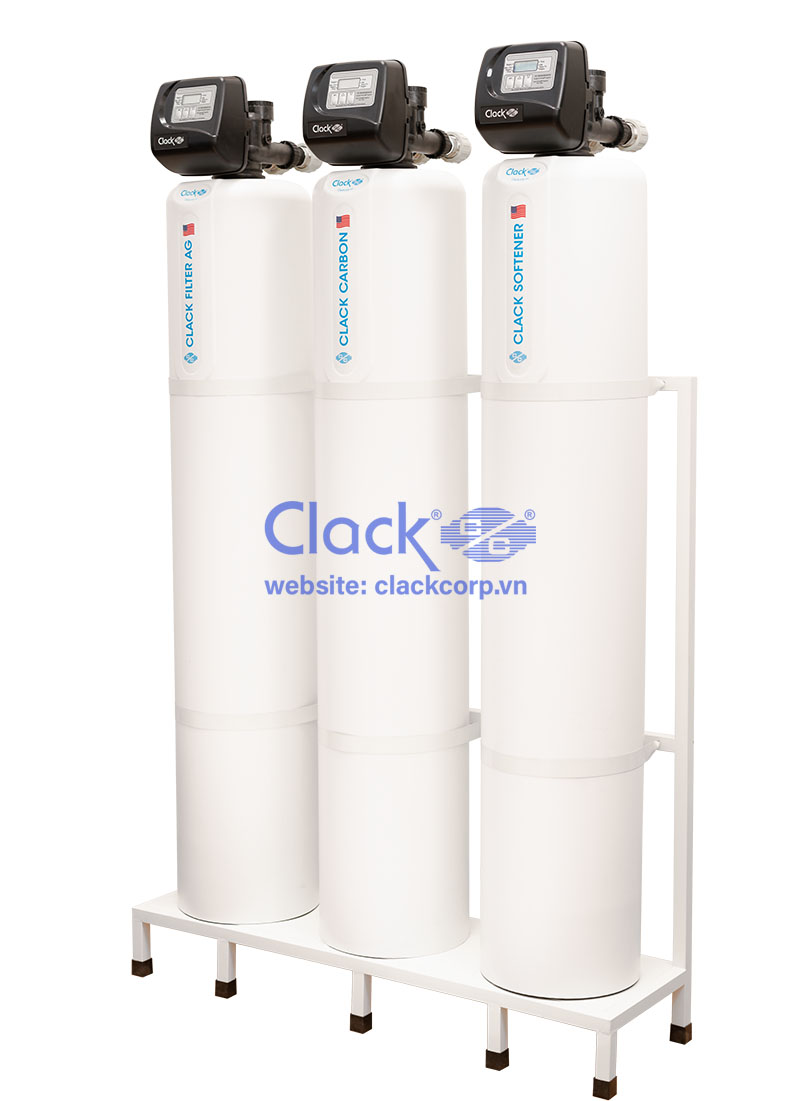 Bộ lọc thô lọc tổng nước đầu nguồn Clack WS03 white nhập khẩu Mỹ Bộ lọc thô lọc tổng nước đầu nguồn Clack WS03 white nhập khẩu Mỹ