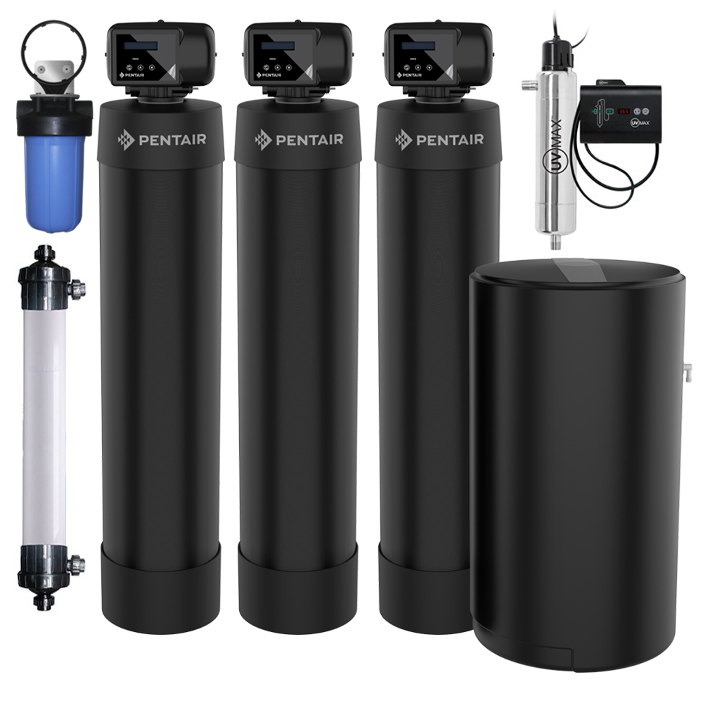Bộ lọc tổng biệt thự nhập khẩu dùng muối hoàn nguyên PENTAIR WF4-UV-UF công suất 4m3/h- 6-10 phòng tắm Bộ lọc tổng biệt thự nhập khẩu dùng muối hoàn nguyên PENTAIR WF4-UV-UF công suất 4m3/h- 6-10 phòng tắm