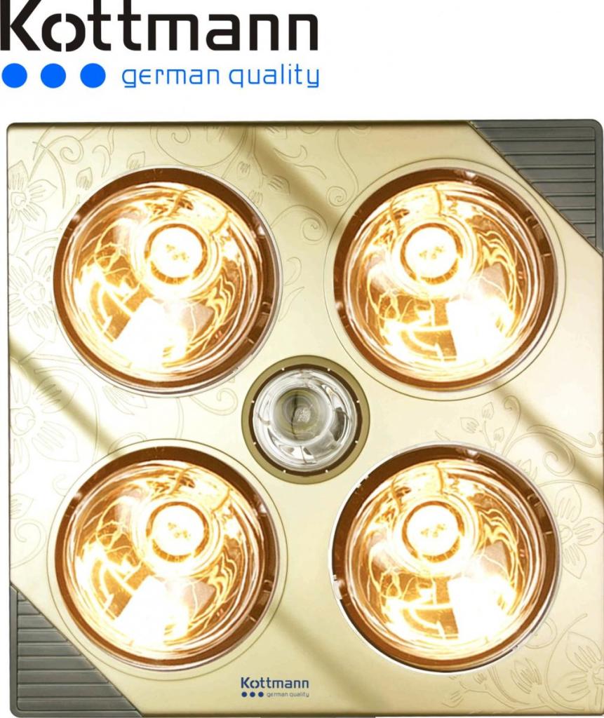 Đèn sưởi Kottmann 4 bóng vàng Đèn sưởi Kottmann 4 bóng vàng