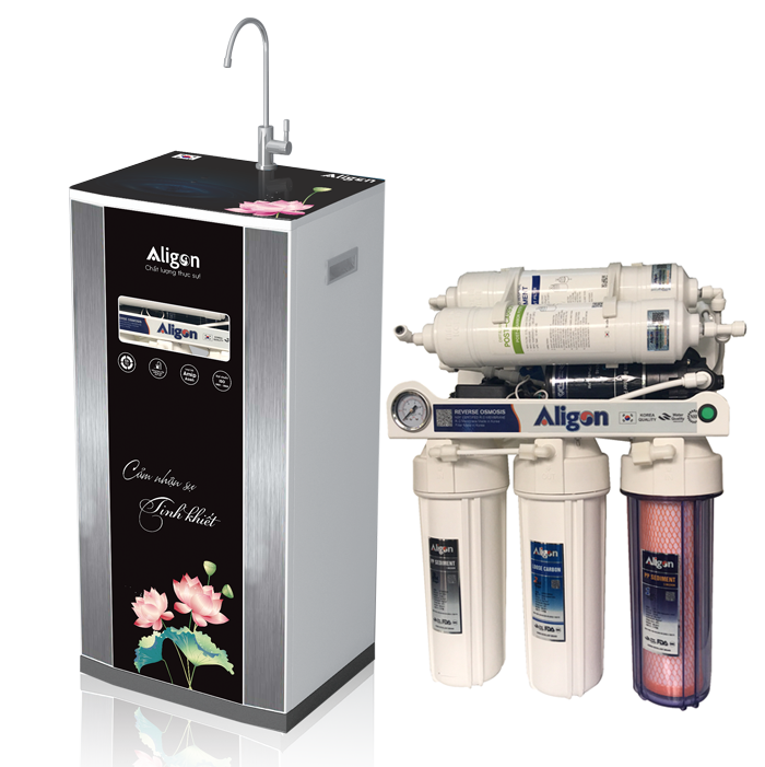 Máy lọc nước Ro Aligon A60 - 3C Tủ kinh cường lực Máy lọc nước Ro Aligon A60 - 3C Tủ kinh cường lực