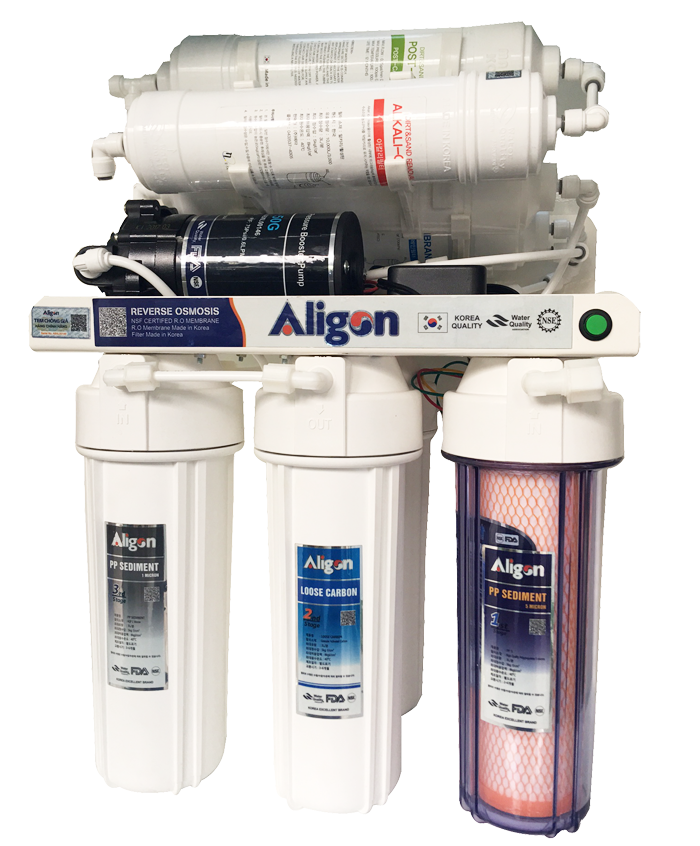 Máy lọc nước Ro Aligon A70-4C - 8 lõi Không vỏ Máy lọc nước Ro Aligon A70-4C - 8 lõi Không vỏ