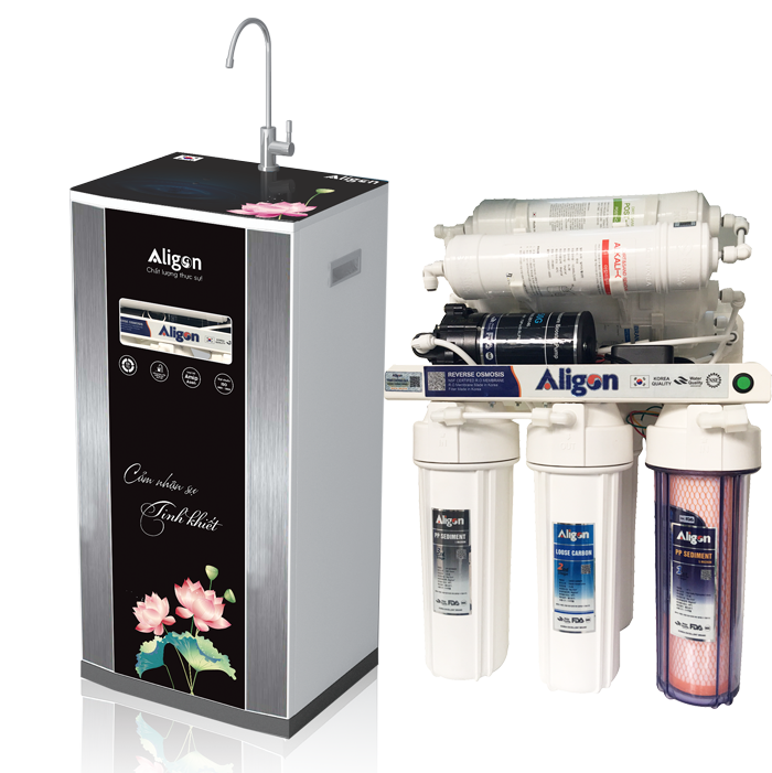 Máy lọc nước Ro Aligon A70 - 4C Tủ kính cường lực Máy lọc nước Ro Aligon A70 - 4C Tủ kính cường lực