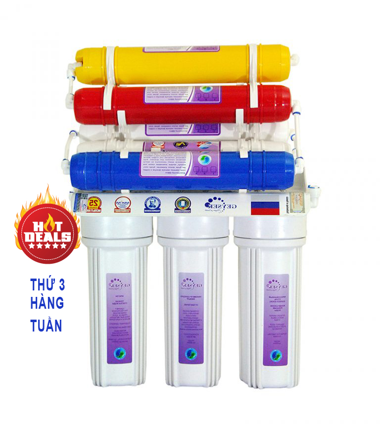 Máy lọc nước NANO GEYSER  thế hệ mới 2017 Model: TK8 – 8 cấp lọc KM