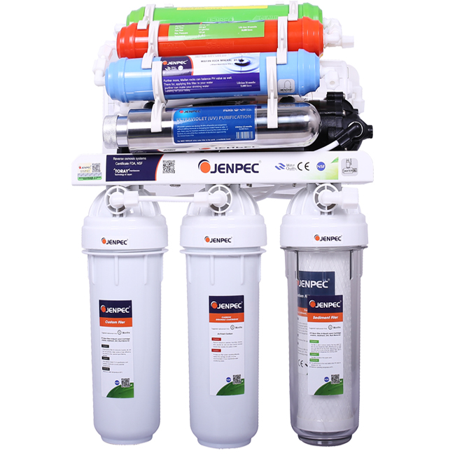 Máy lọc nước Jenpec MIX-8000 UV diệt khuẩn Không vỏ Máy lọc nước Jenpec MIX-8000 UV diệt khuẩn Không vỏ