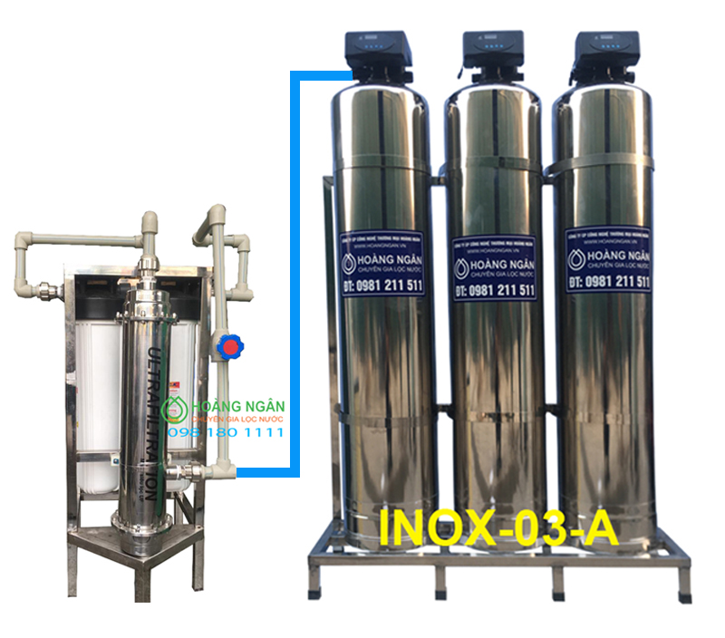 Hệ thống lọc tổng INOX 03-UF dùng cho biệt thự nhà hàng, khách sạn Hệ thống lọc tổng INOX 03-UF dùng cho biệt thự nhà hàng, khách sạn