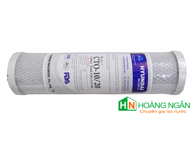 Lõi số 3 Hyundai than hoạt tính CTO 10” Lõi số 3 Hyundai than hoạt tính CTO 10”
