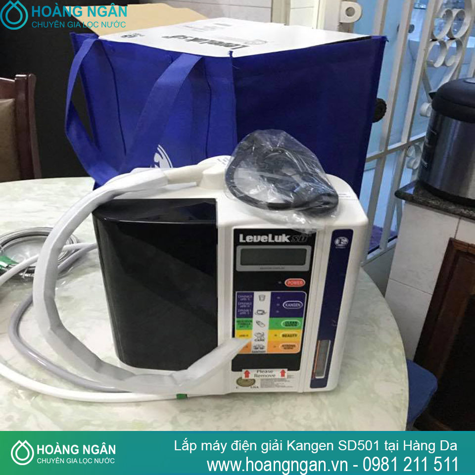 LẮP MÁY ĐIỆN GIẢI KANGEN SD501 HÀNG DA HOÀN KIẾM