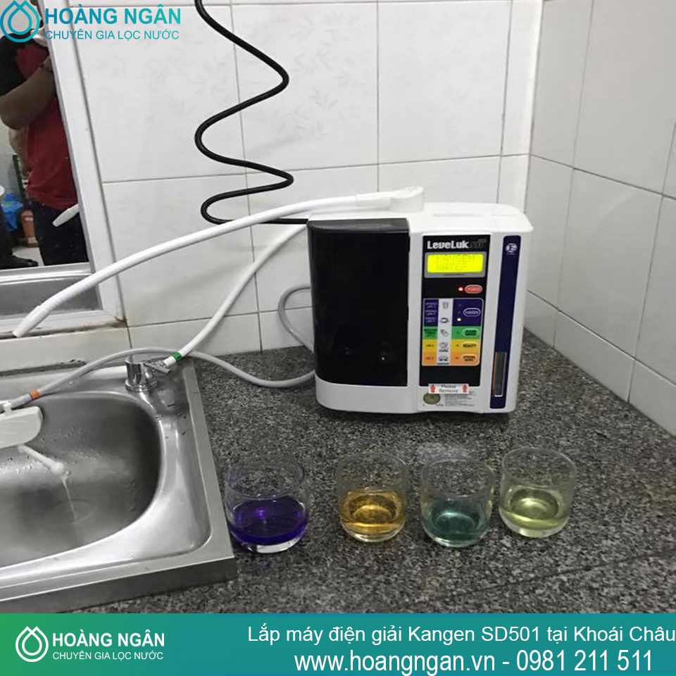 LẮP MÁY ĐIỆN GIẢI KANGEN SD501 TẠI KHOÁI CHÂU HƯNG YÊN