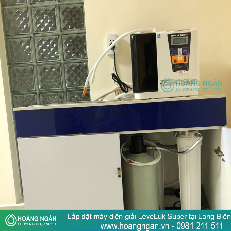 Lắp đặt máy lọc nước điện giải Kangen LeveLuk Super tại Long Biên