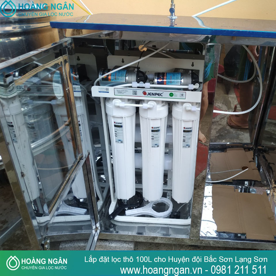 Lắp đặt máy jenpec công suất 100L tại Huyện đội Bắc Sơn Lạng Sơn