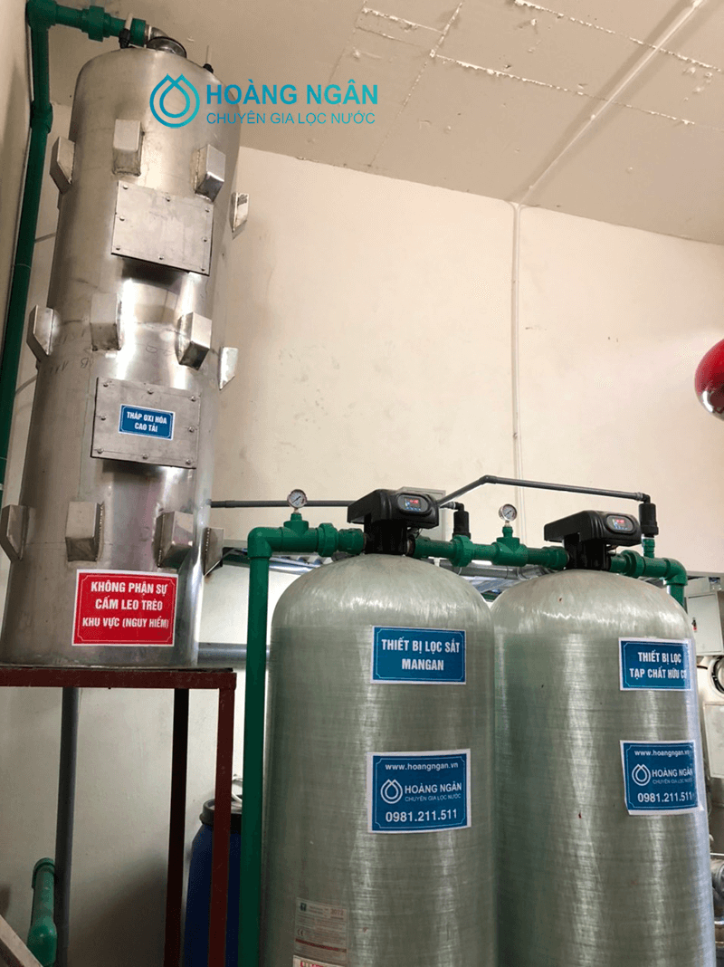 Công trình lắp hệ thống lọc thô nước giếng khoan cho trường liên cấp Văn phú Victoria