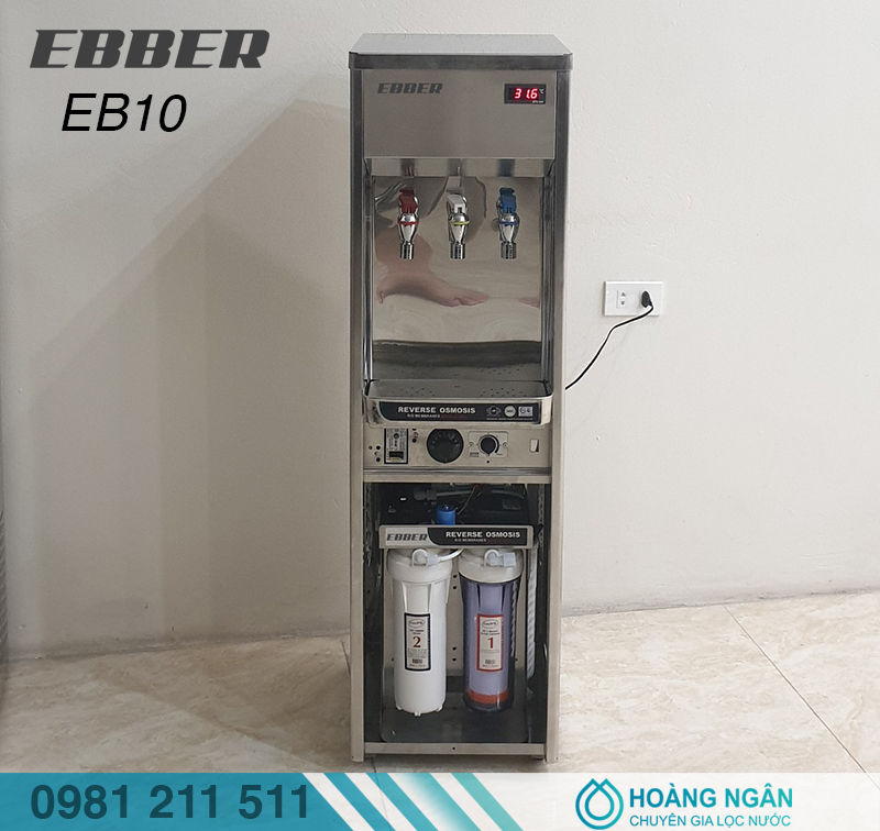 Máy lọc nước nóng lạnh công nghiệp 3 vòi 3 chức năng nóng lạnh nguội EBBER  EB10