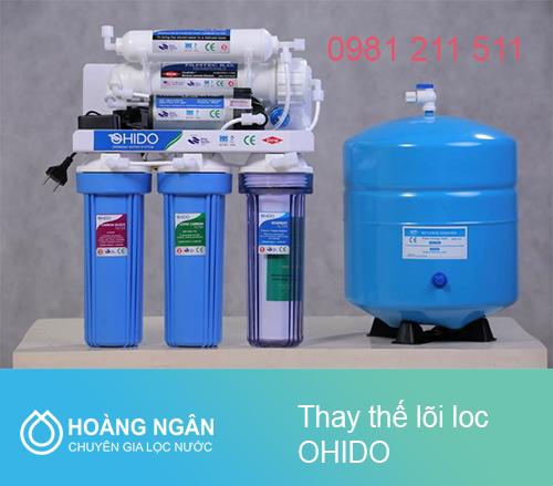Báo giá dịch vụ sửa chữa và thay thế lõi lọc máy lọc nước Ohido