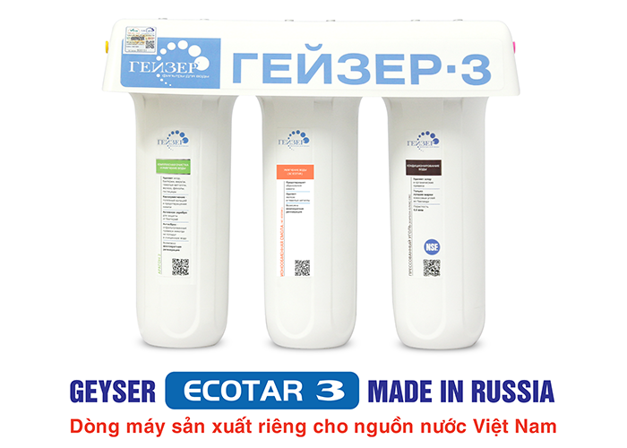 Thay lõi máy lọc nước nhập khẩu Geyser Ecotar 3
